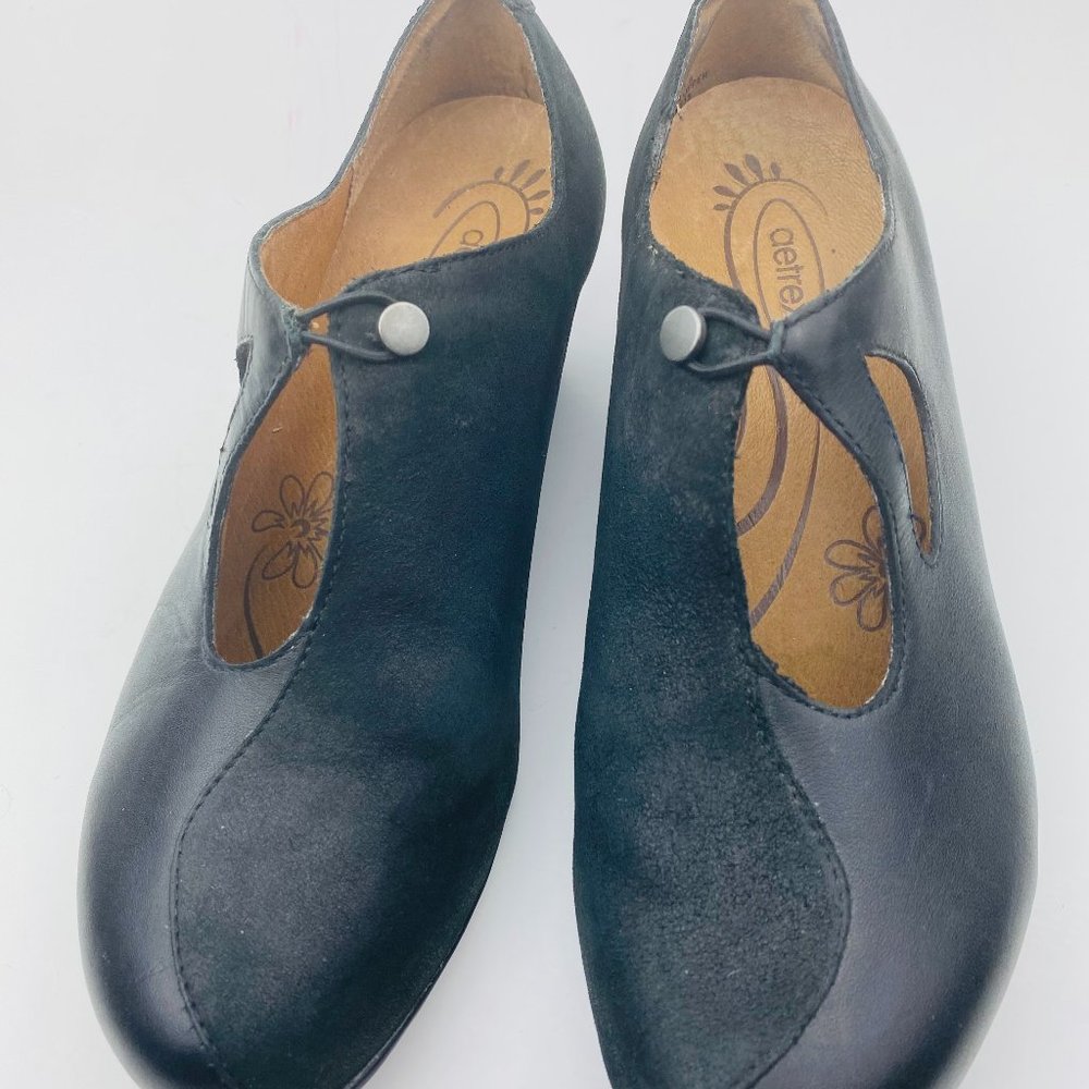 Aetrex Women's Mixed Suede and Leather Shoes 7.5-8